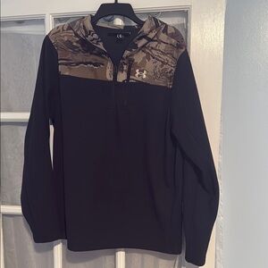 Under Armour Black Hoodie with Camouflage Accents